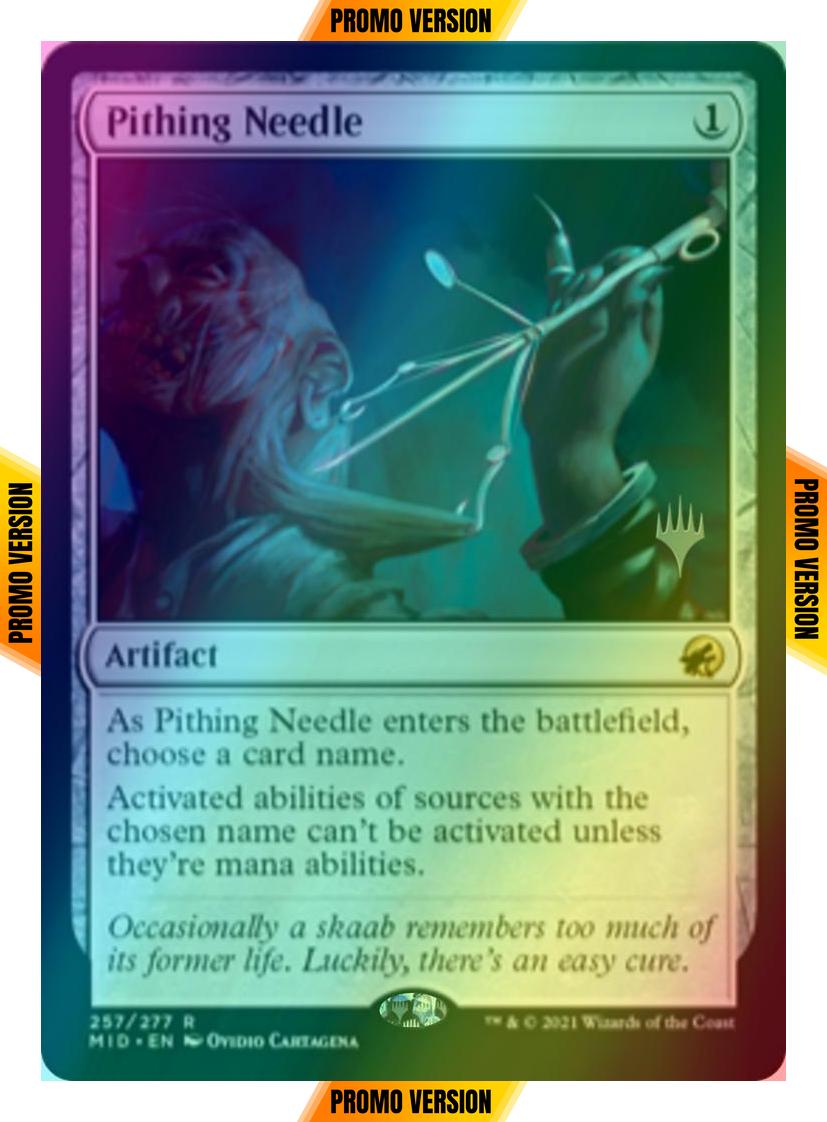 Pithing Needle [Promo Pack] [257p] [Innistrad: Midnight Hunt Promos] [Foil]