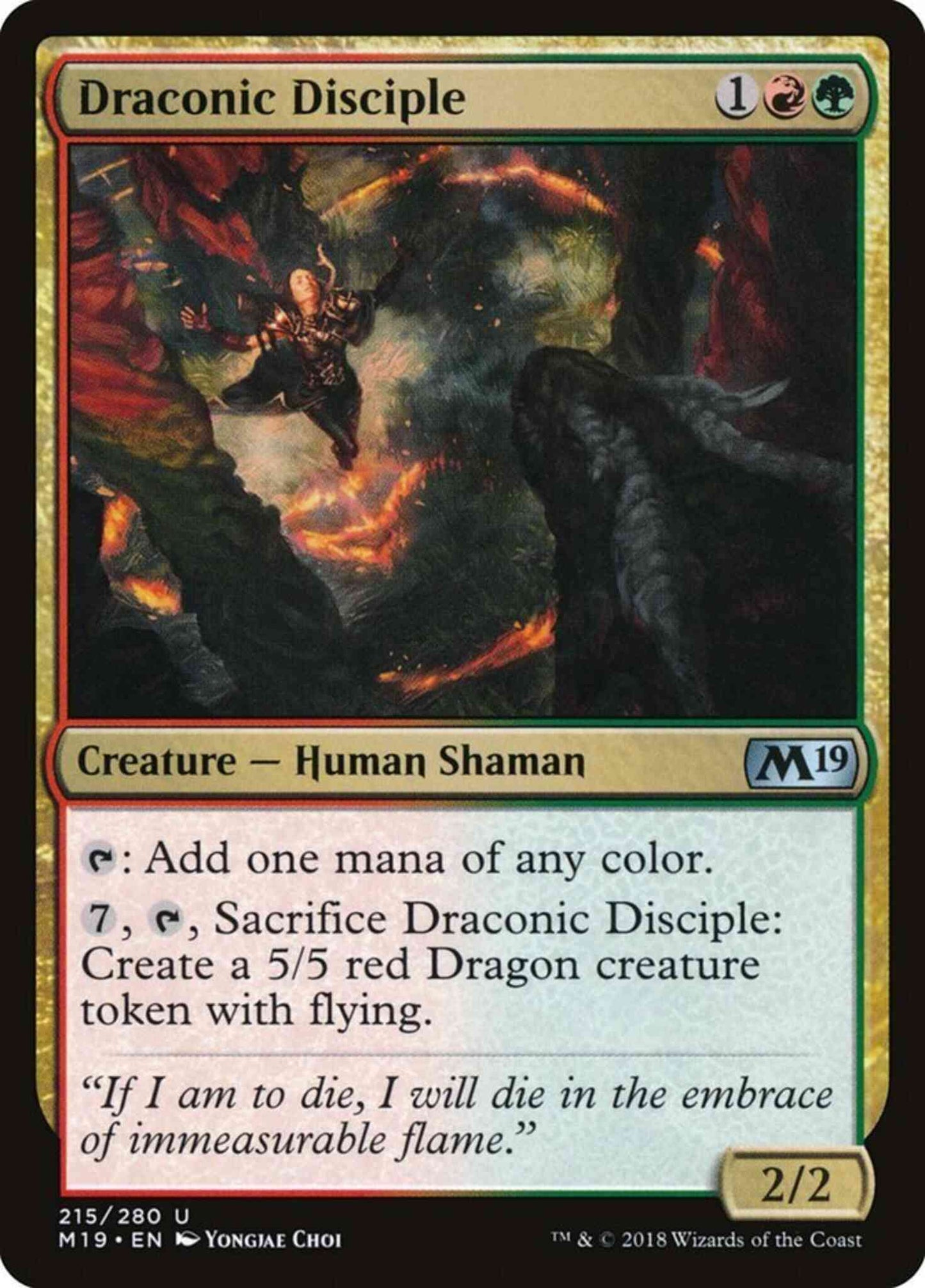 Draconic Disciple [215] [Core Set 2019] [Non-Foil]