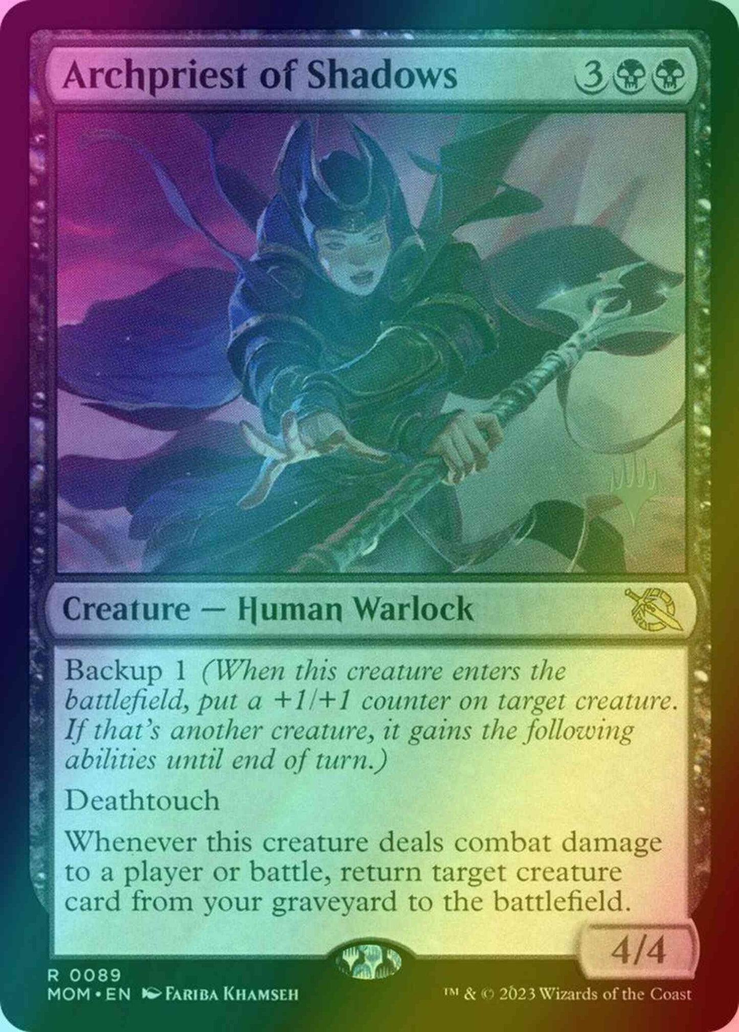 Archpriest of Shadows [89p] [Promo Pack] [March of the Machine: Promos] [Foil]