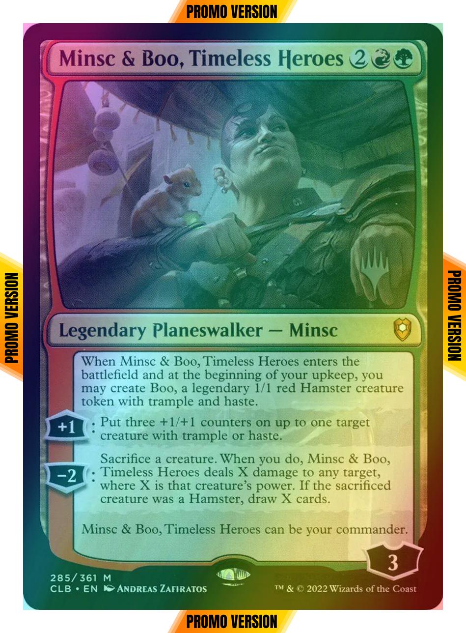 Minsc & Boo, Timeless Heroes [285p] [Promo Pack] [Commander Legends: Battle for Baldur's Gate: Promos] [Foil]