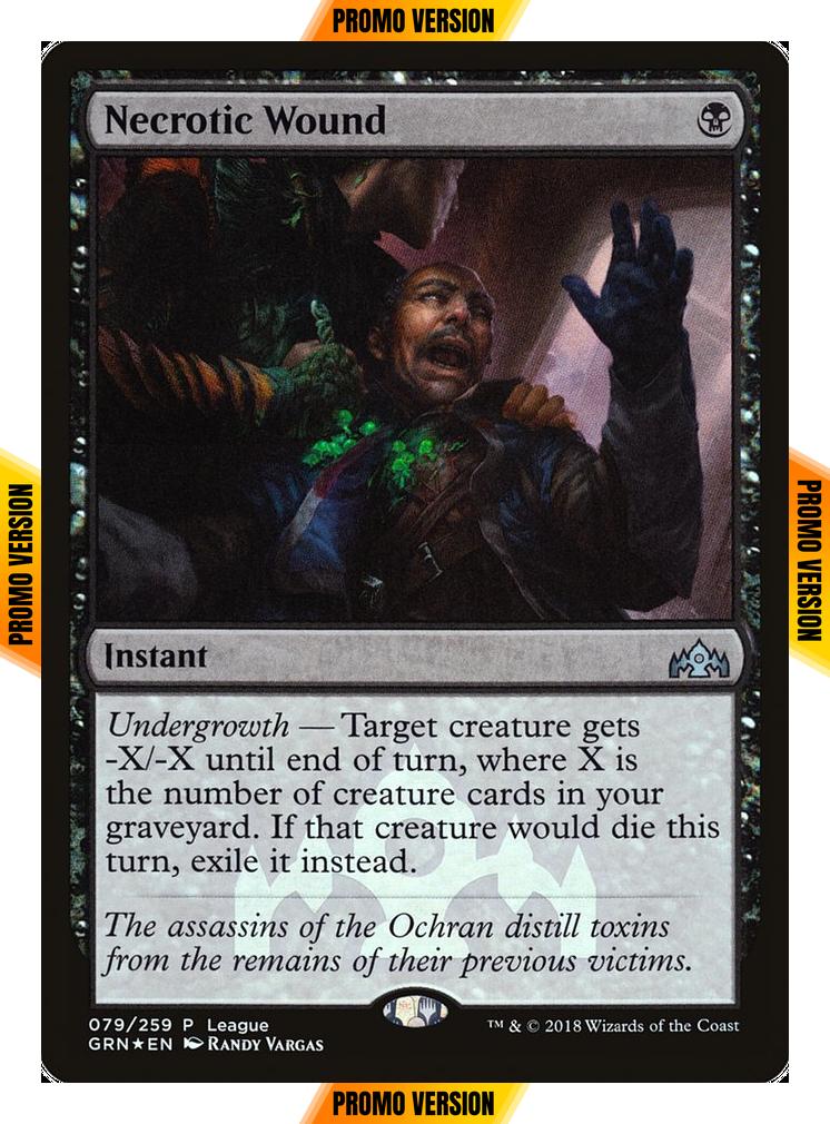 Necrotic Wound [79] [Guilds of Ravnica Promos] [Foil]