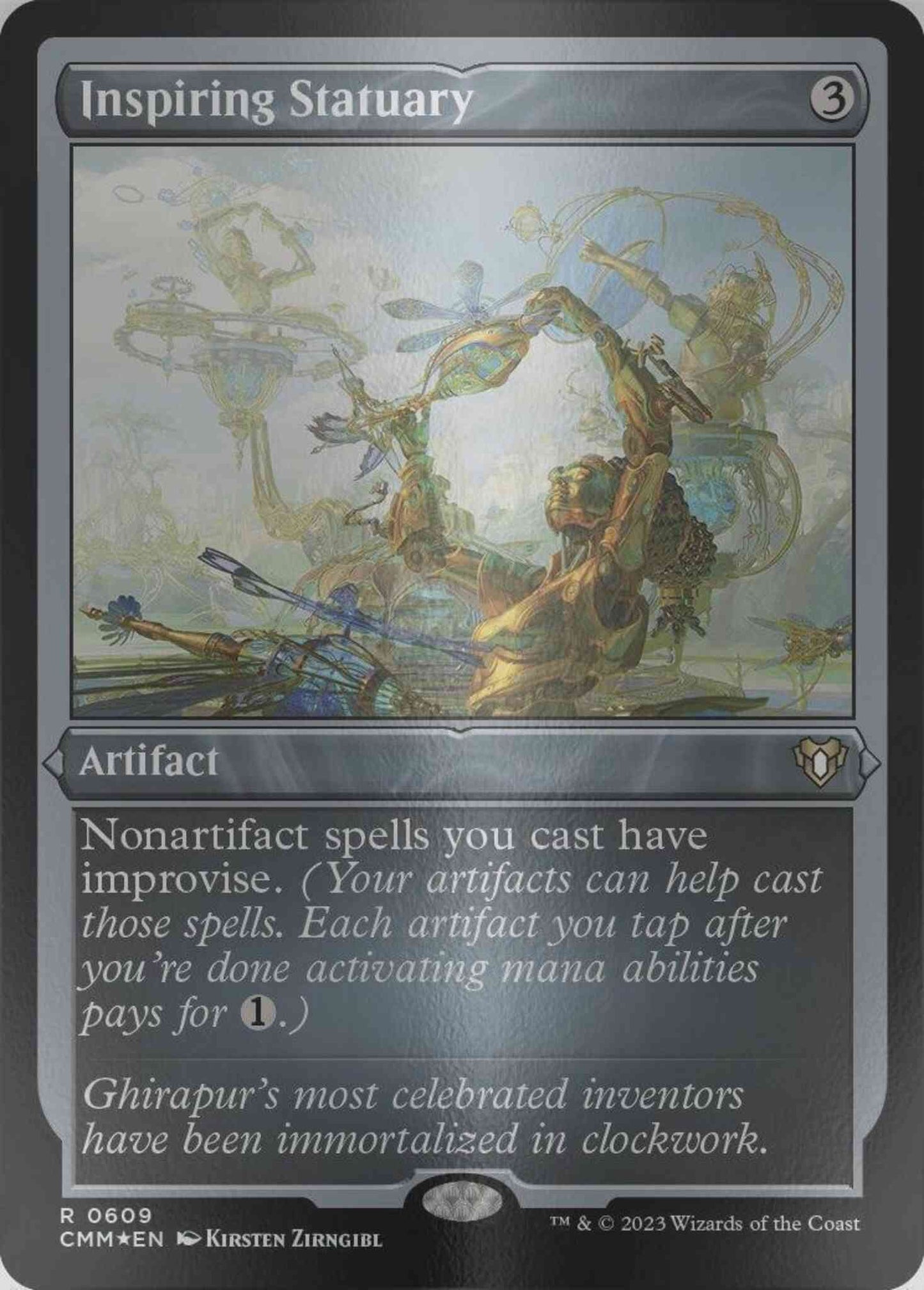Inspiring Statuary [609] [Commander Masters] [Etched Foil]