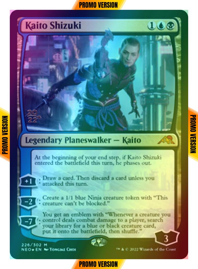 kaito shizuki mtg card text Magic: The Gathering Secret Lair: Introducing: (Foil Edition) : Toys & Games put it onto the battlefield Kaito Shizuki Kamigawa: Neon Dynasty