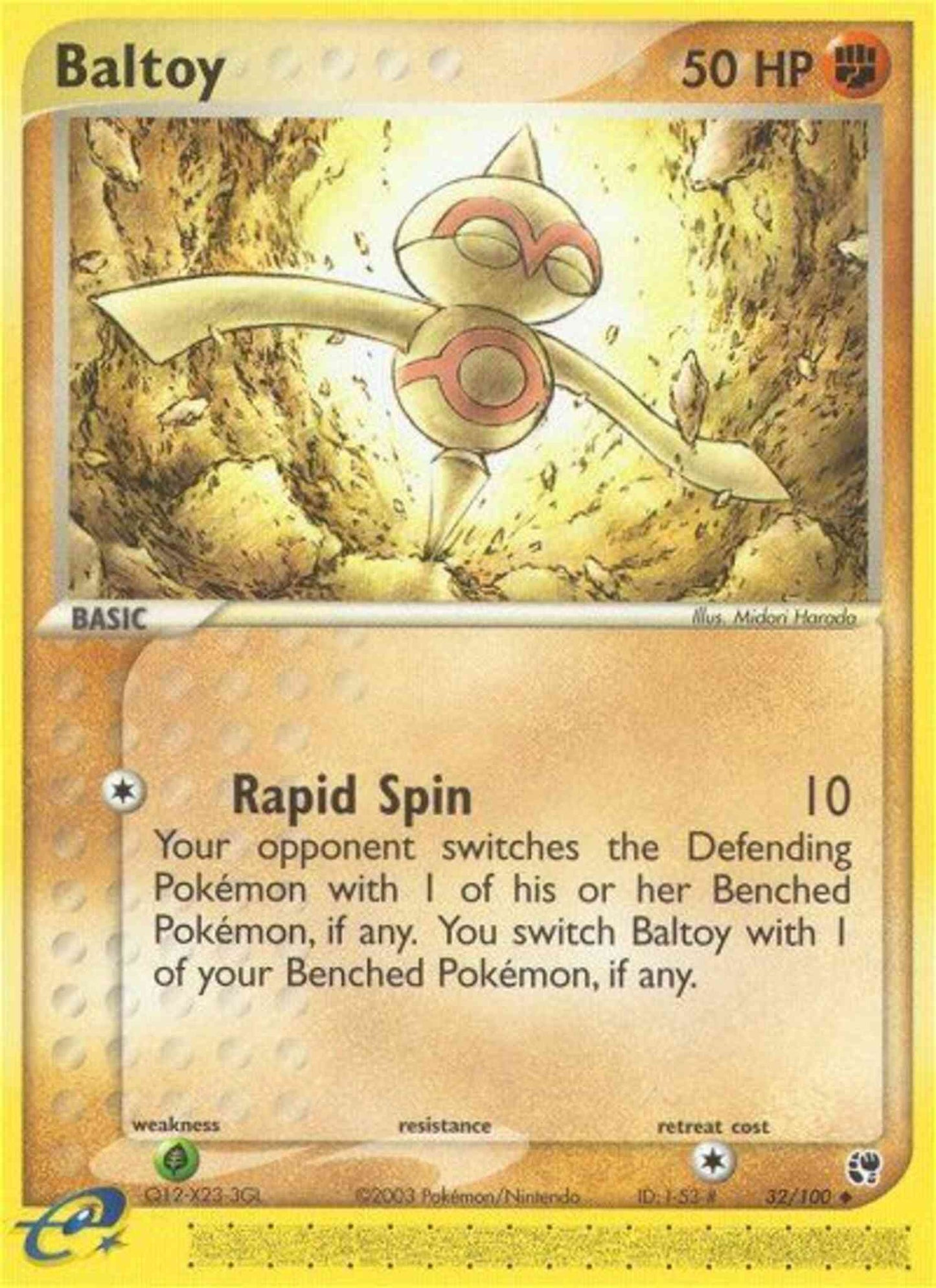 Baltoy - 32/100 - Uncommon [ex2-32] [Reverse Holo]