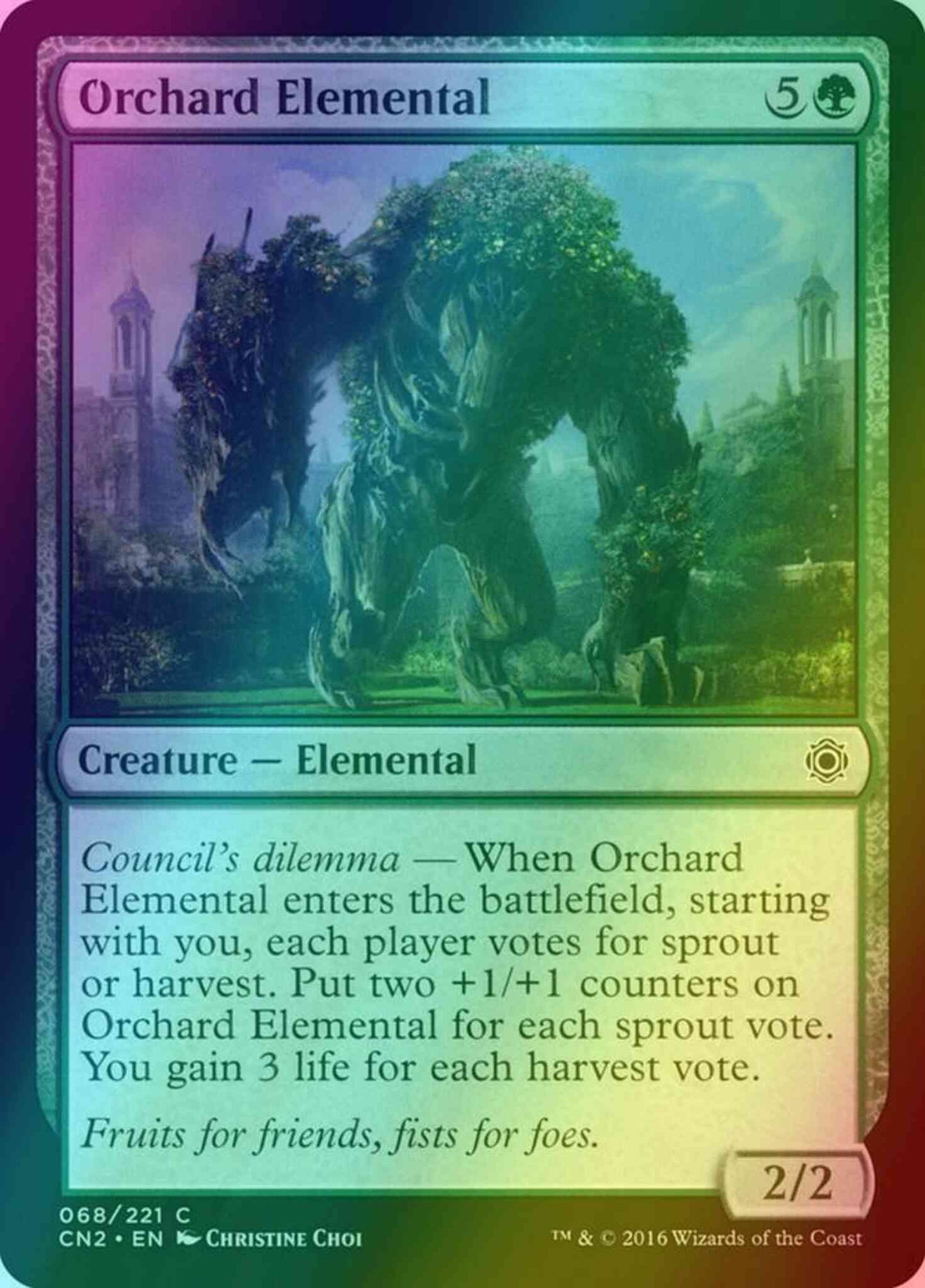 Orchard Elemental [68] [Conspiracy Take The Crown] [Foil]