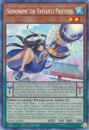 Shinonome the Vaylantz Priestess - TAMA-EN001 - Collector's Rare - 1st Edition