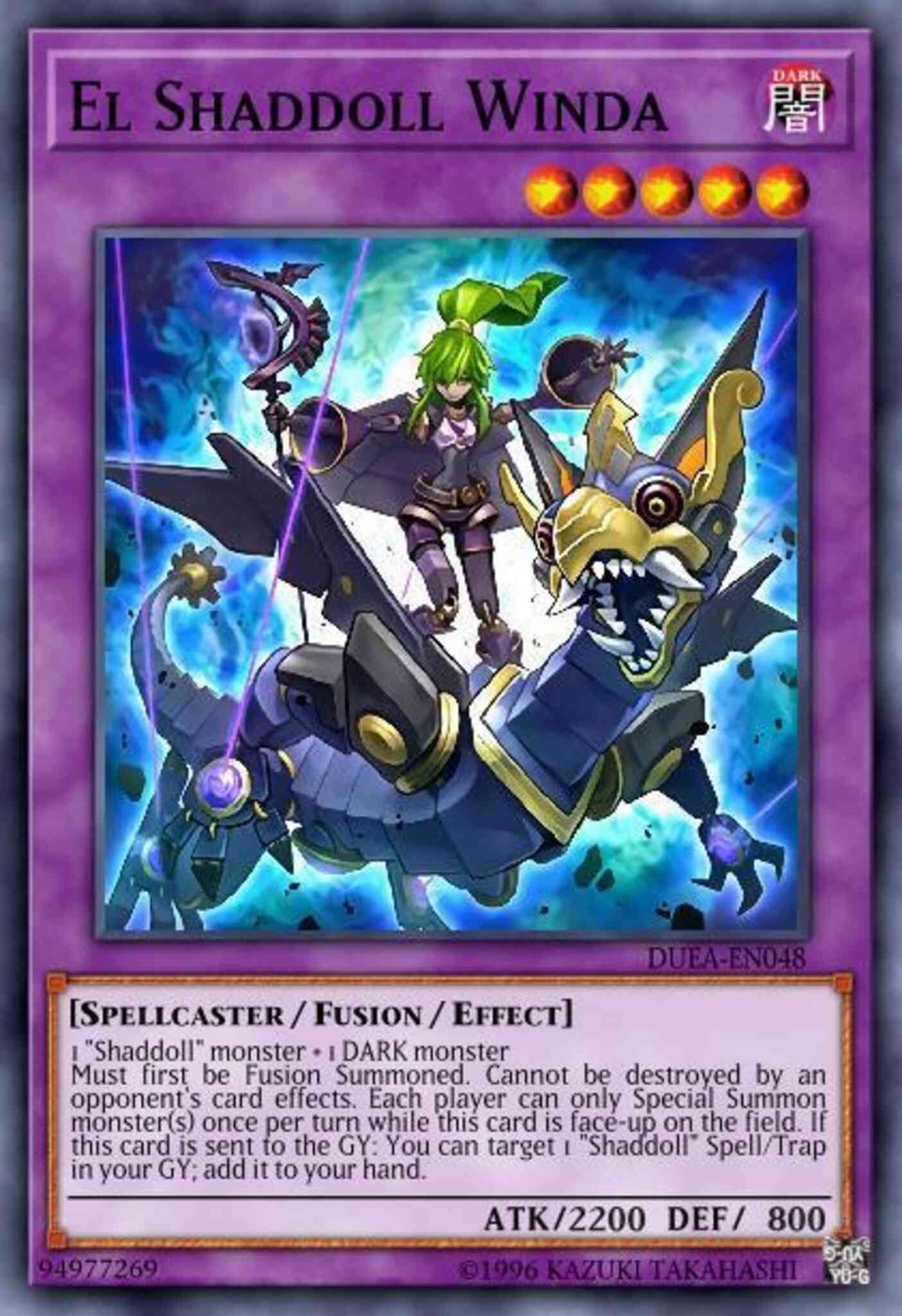 El Shaddoll Winda - SHVA-EN049 - Secret Rare - 1st Edition