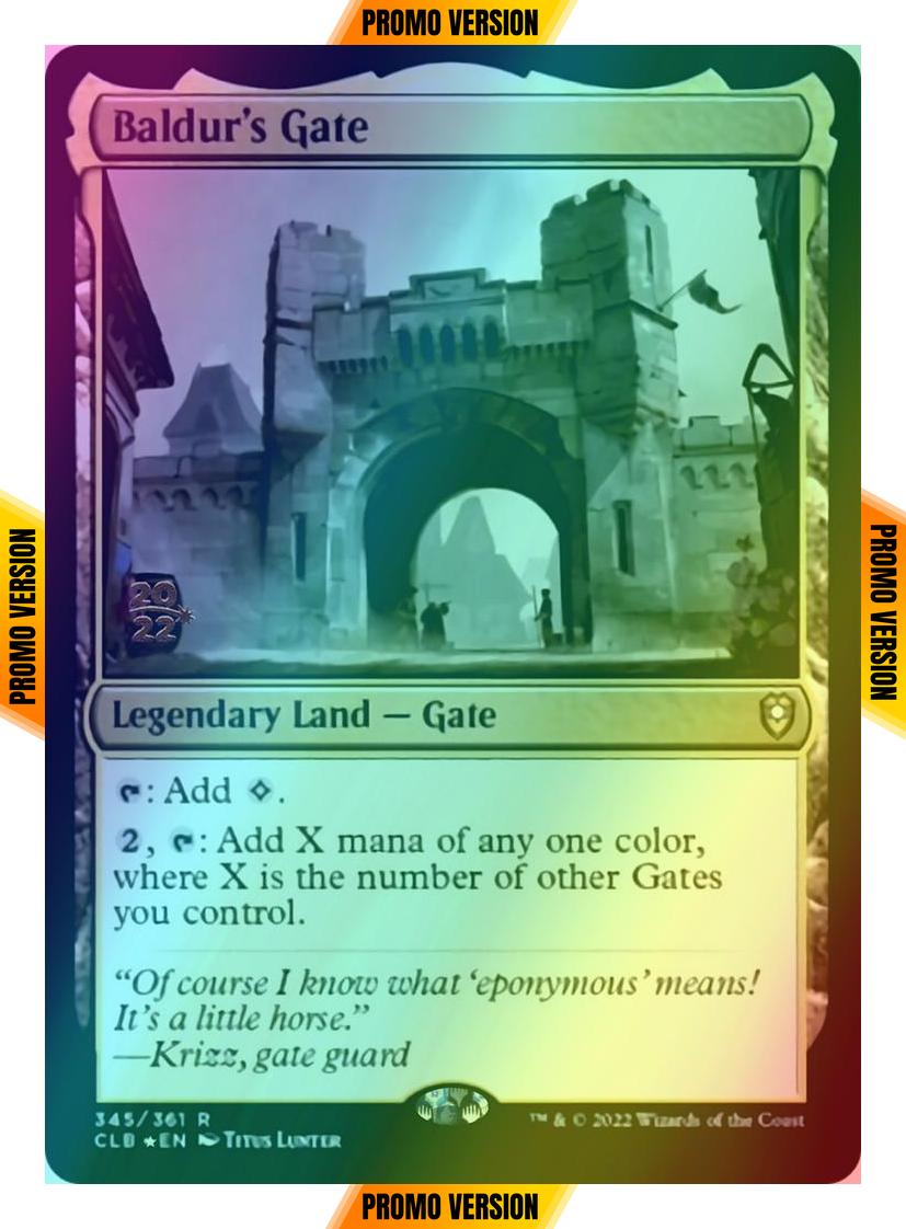 Baldur's Gate [345s] [Prerelease] [Commander Legends: Battle for Baldur's Gate: Promos] [Foil]
