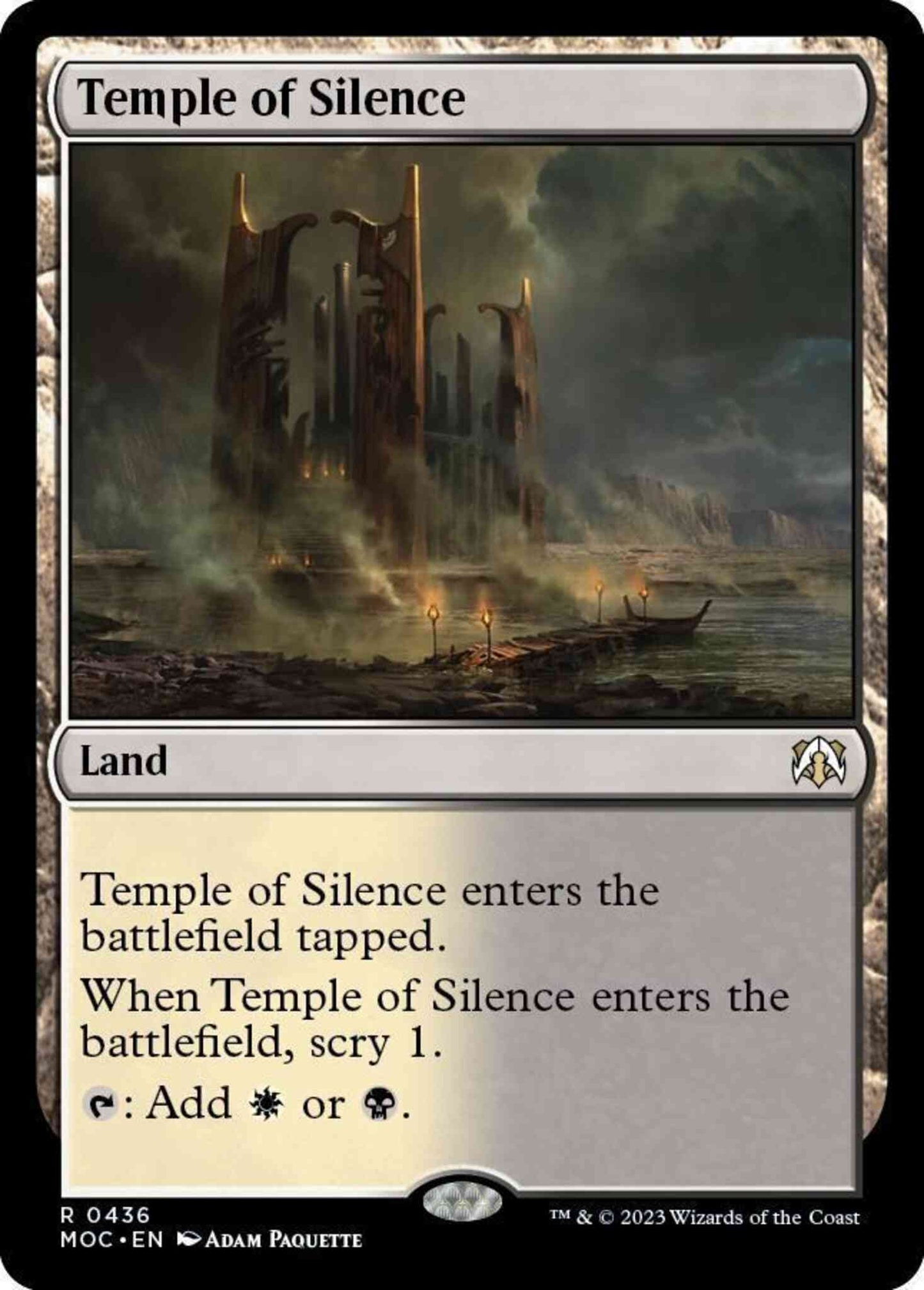 Temple of Silence [436] [March of the Machine: Commander] [Non-Foil]