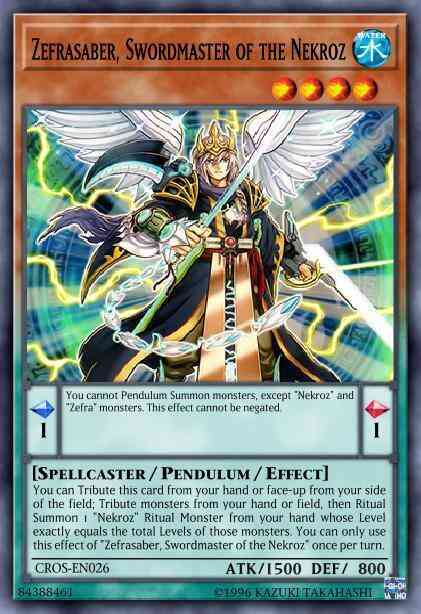 Zefrasaber, Swordmaster of the Nekroz - CROS-EN026 - Common - Unlimited