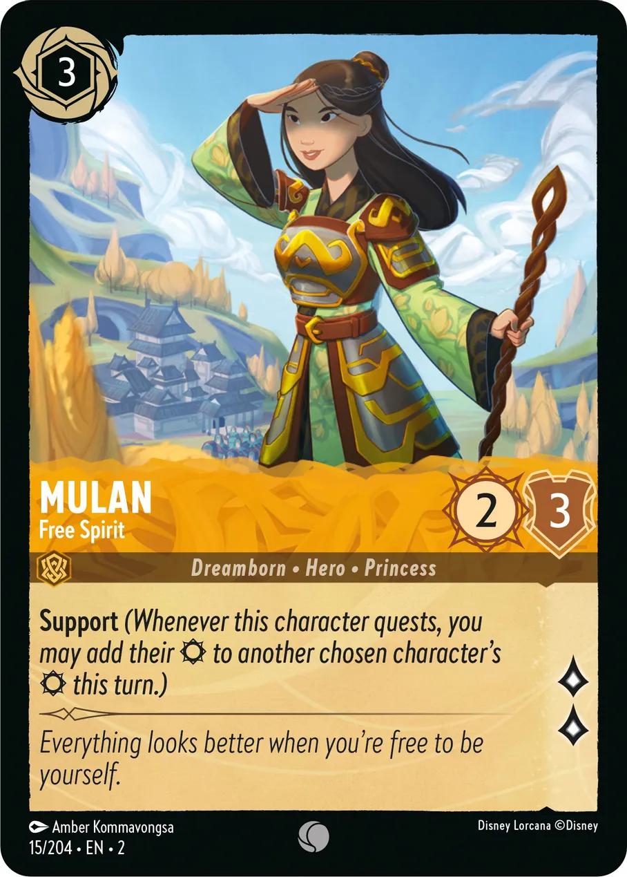 Mulan - Free Spirit - 15/204 [Rise Of The Floodborn] [Non-Foil]