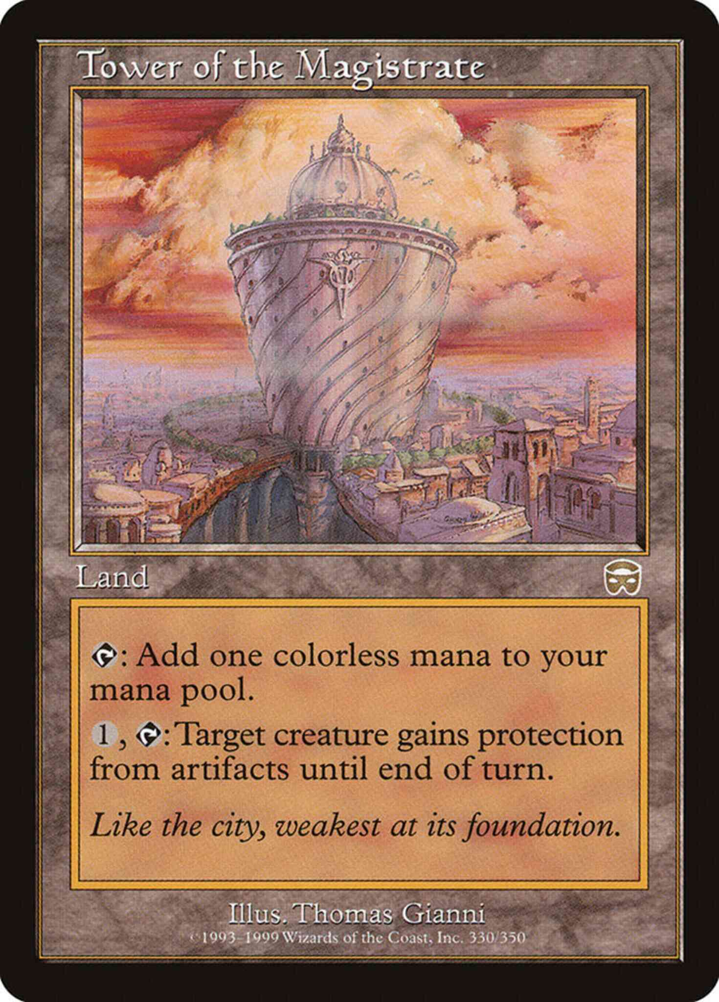 Magic: The Gathering - Scettro Del Magistrato (Magistrate's Scepter) - Rara - Set Masche Di Mercadia