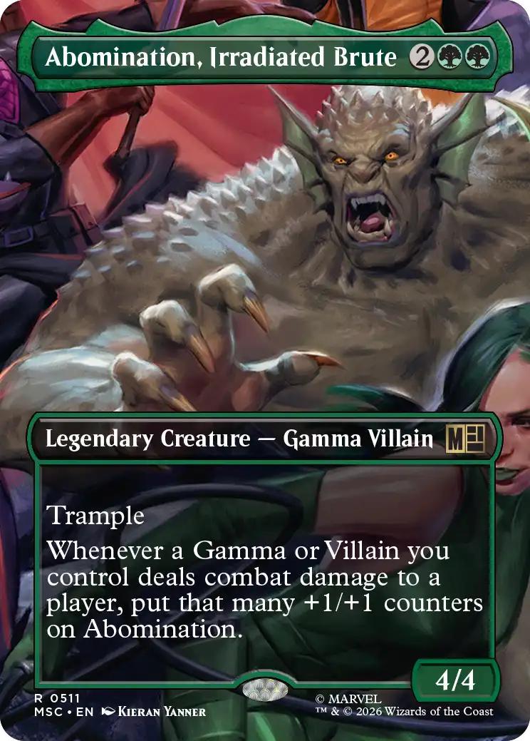 Abomination, Irradiated Brute [511] [Borderless] [Scene] [Marvel Super Heroes: Commander] [Non-Foil]