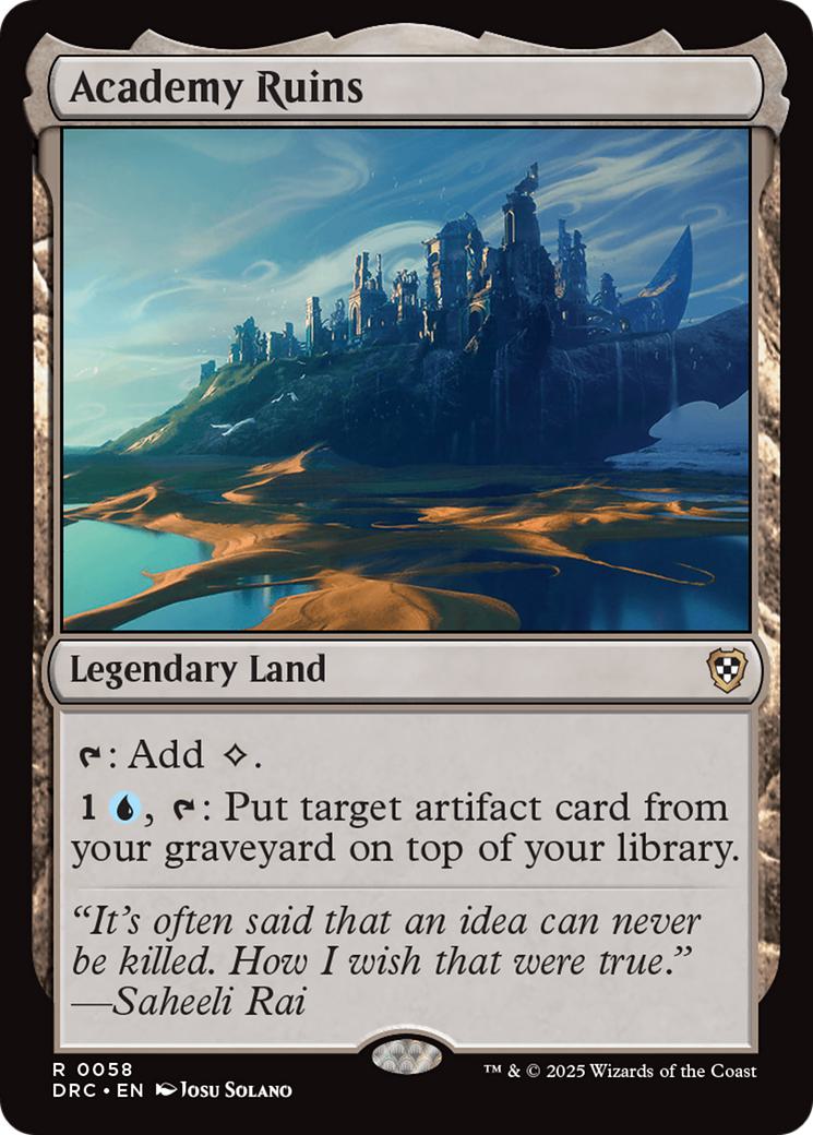 Academy Ruins [58] [Aetherdrift: Commander] [Non-Foil]