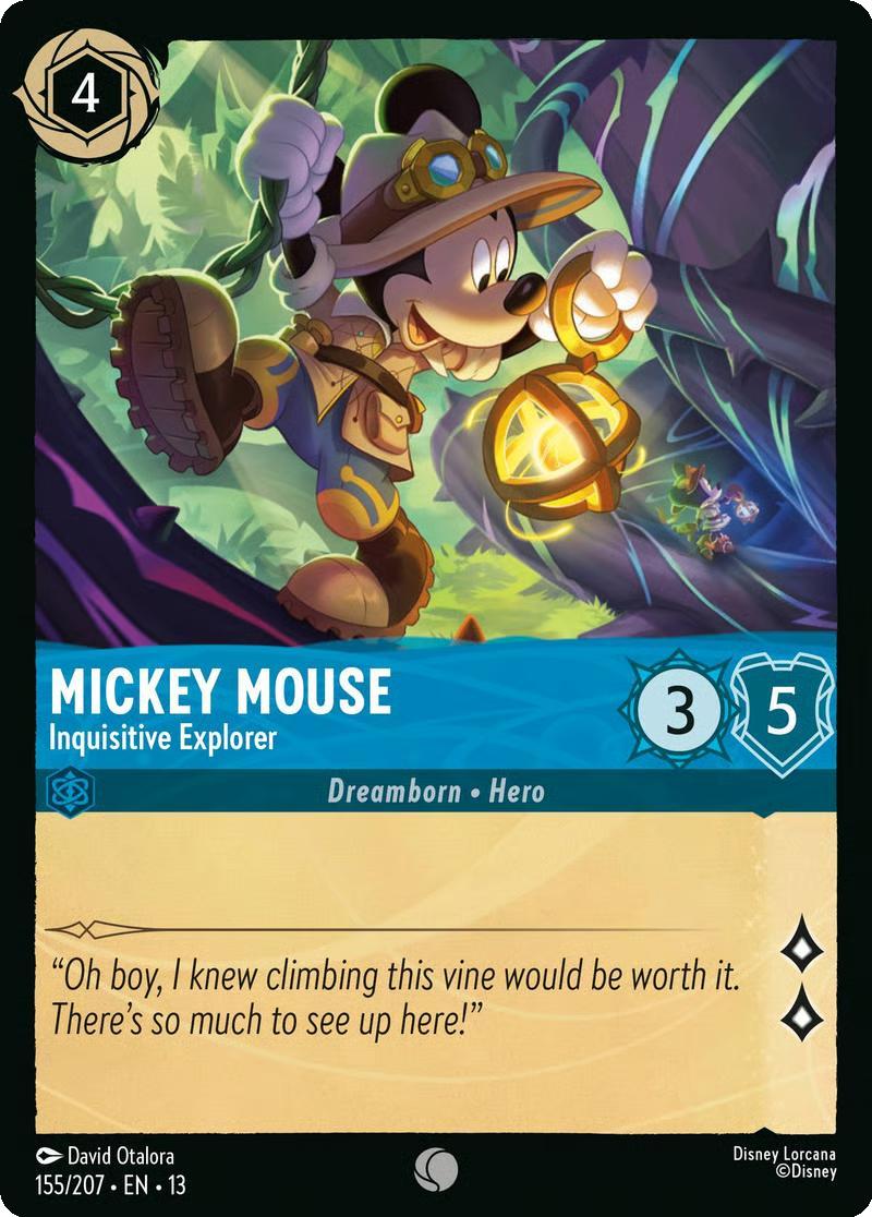 Mickey Mouse - Inquisitive Explorer - 155/204 [Attack of the Vine!] [Non-Foil]