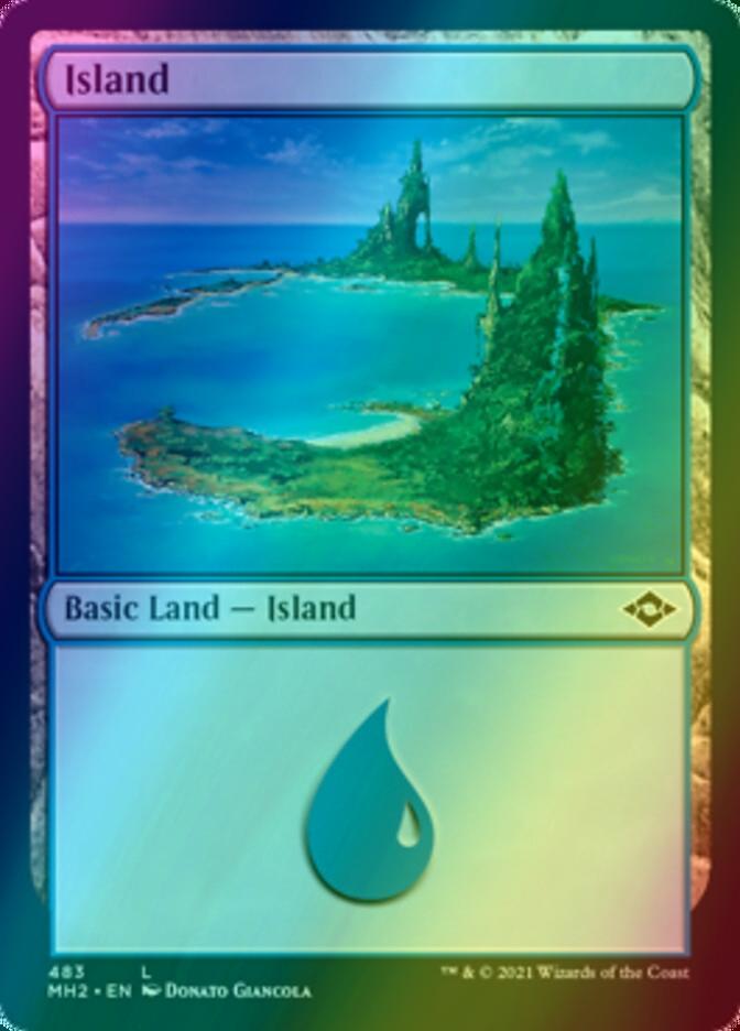 Island [483] [Modern Horizons 2] [Etched Foil]