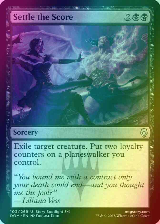Settle the Score [103] [Dominaria] [Foil]