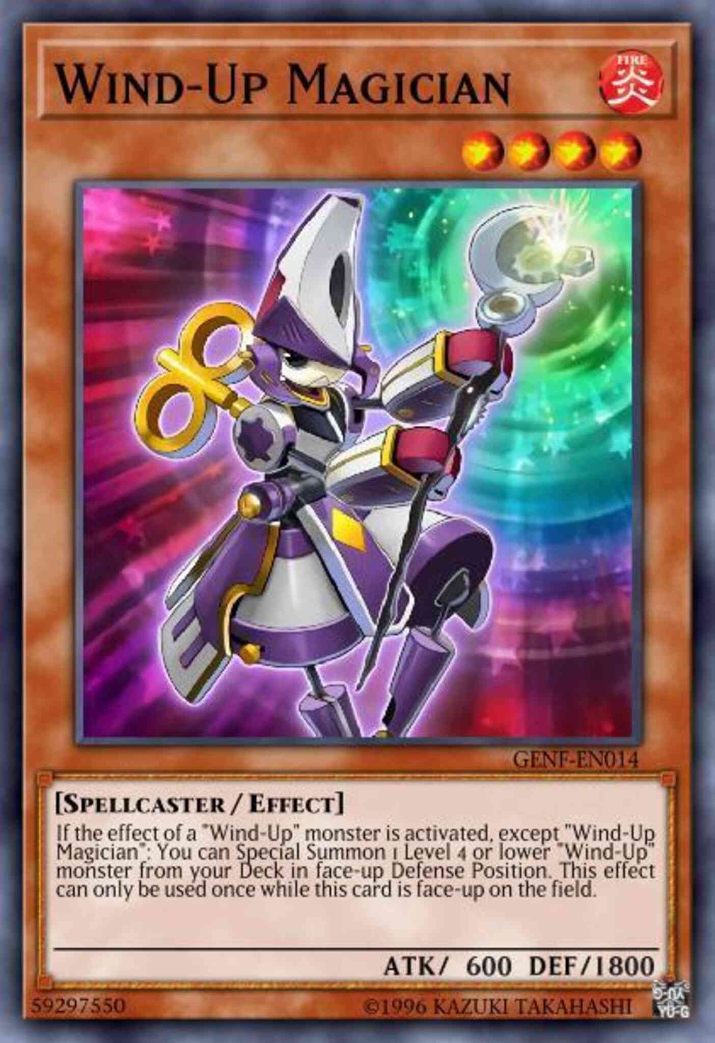 Wind-Up Magician - GENF-EN014 - Rare - Unlimited