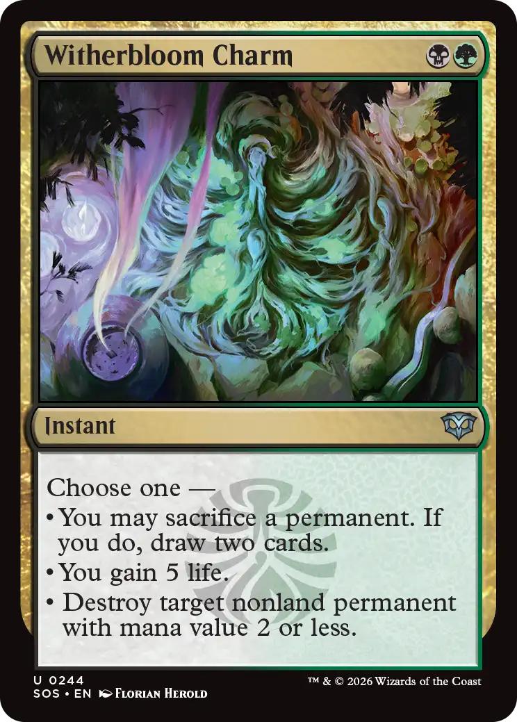 Witherbloom Charm [244] [Secrets of Strixhaven] [Non-Foil]