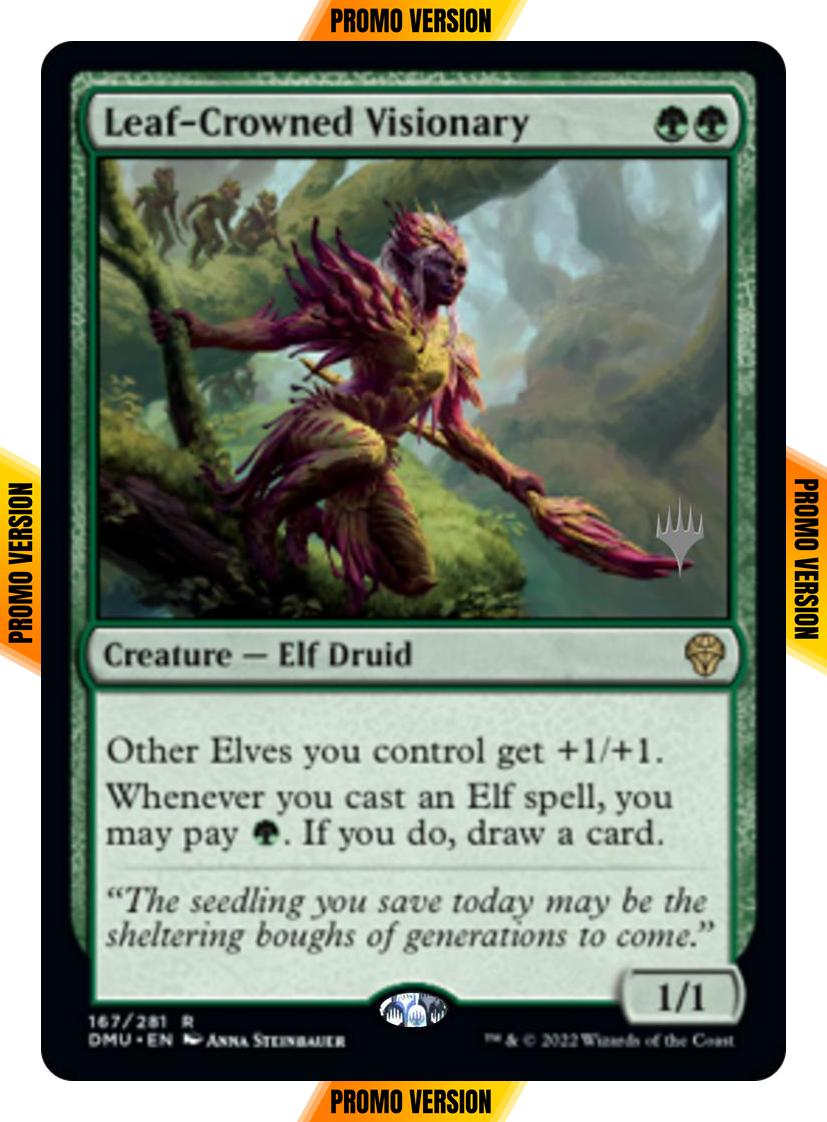 Leaf-Crowned Visionary [167p] [Promo Pack] [Dominaria United: Promos] [Non-Foil]