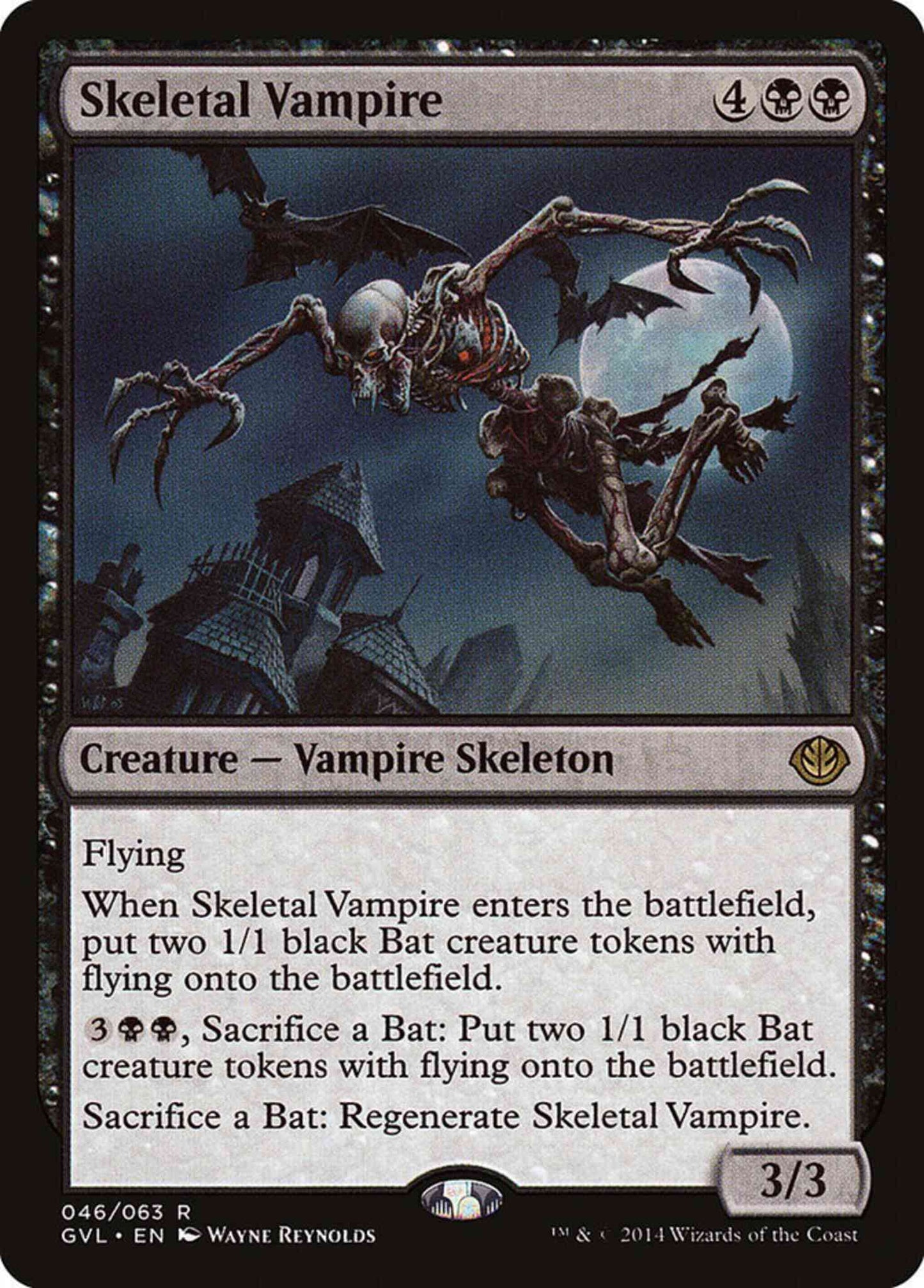 Skeletal Vampire [46] [Duel Decks Anthology: Garruk vs. Liliana] [Non-Foil]