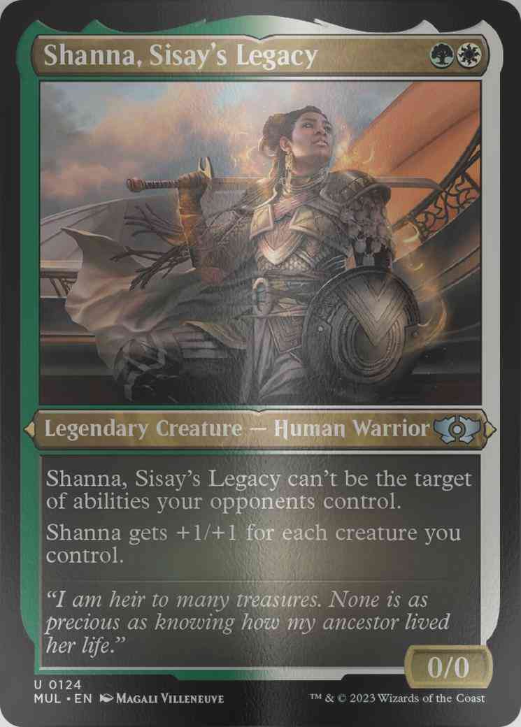 Shanna, Sisay's Legacy [124] [Multiverse Legends] [Etched Foil]