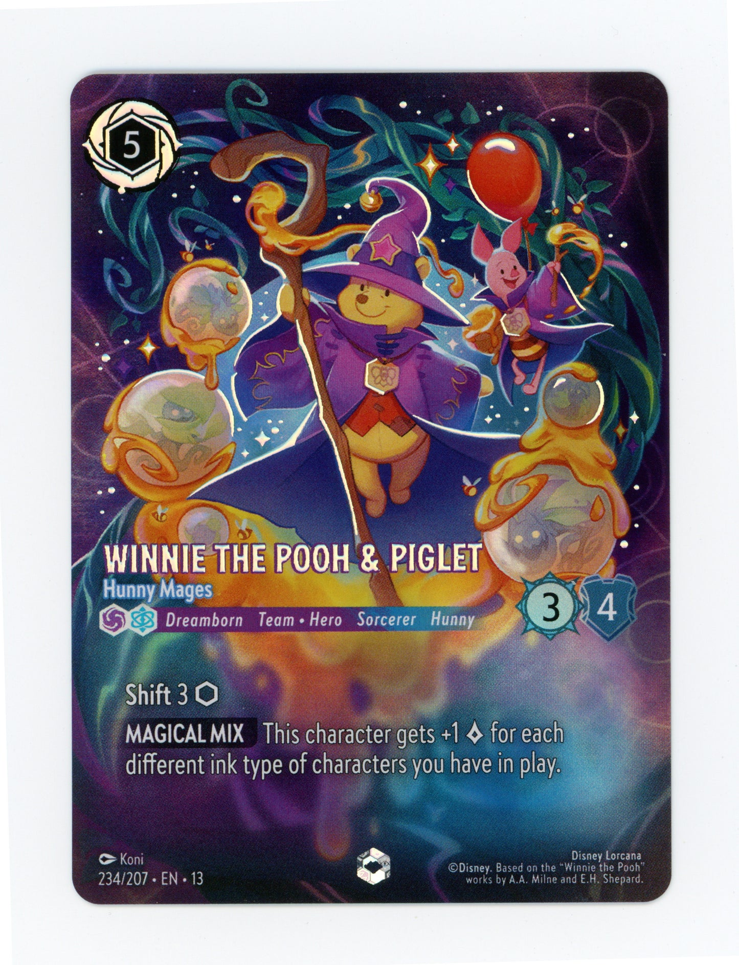 Winnie the Pooh & Piglet - Hunny Mages — Enchanted|Holofoil — ID 19976