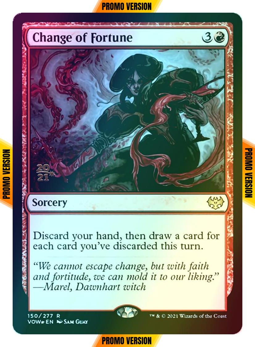 Change of Fortune [Prerelease] [150s] [Innistrad: Crimson Vow: Promos] [Foil]