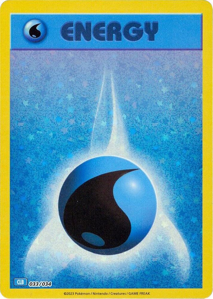 Basic Water Energy - 033/034 - Promo - CLB [tcgc-CLB033] [Holo]