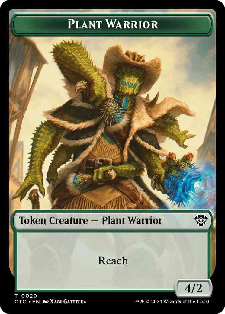 Plant Warrior Token (20) // Treasure Token (18) [Outlaws of Thunder Junction: Commander: Tokens] [Non-Foil]