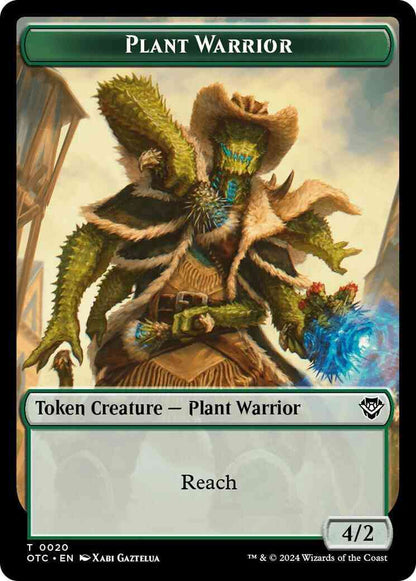 Plant Warrior Token (20) // Treasure Token (18) [Outlaws of Thunder Junction: Commander: Tokens] [Non-Foil]