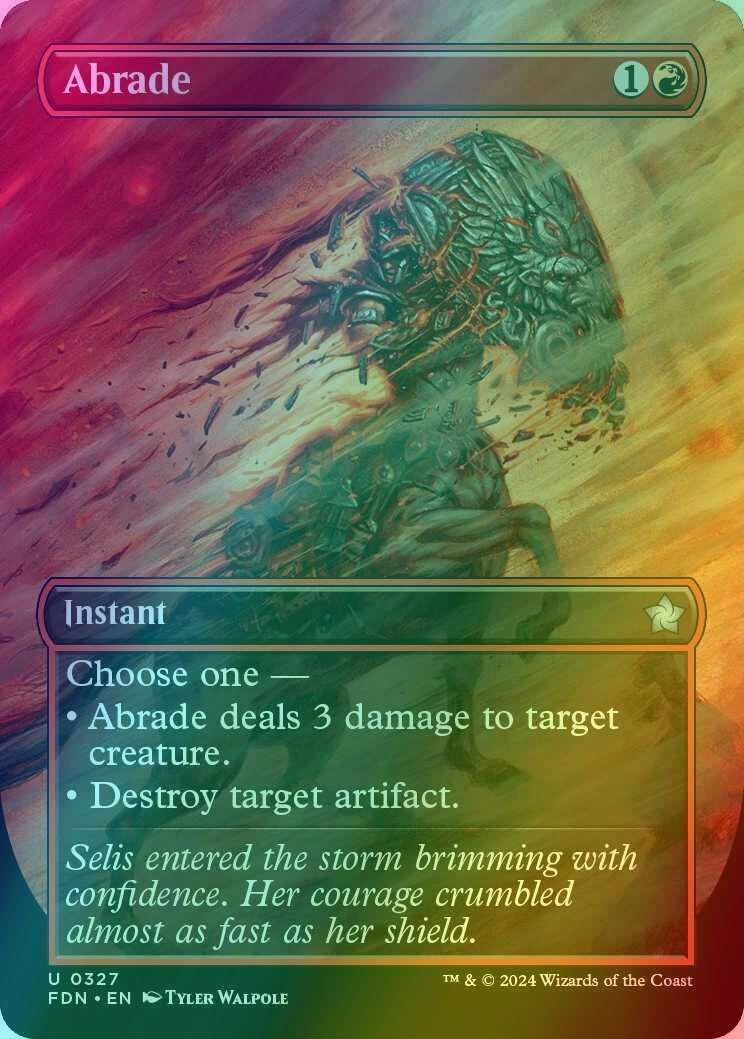 Abrade [327] [Borderless] [Foundations] [Foil]