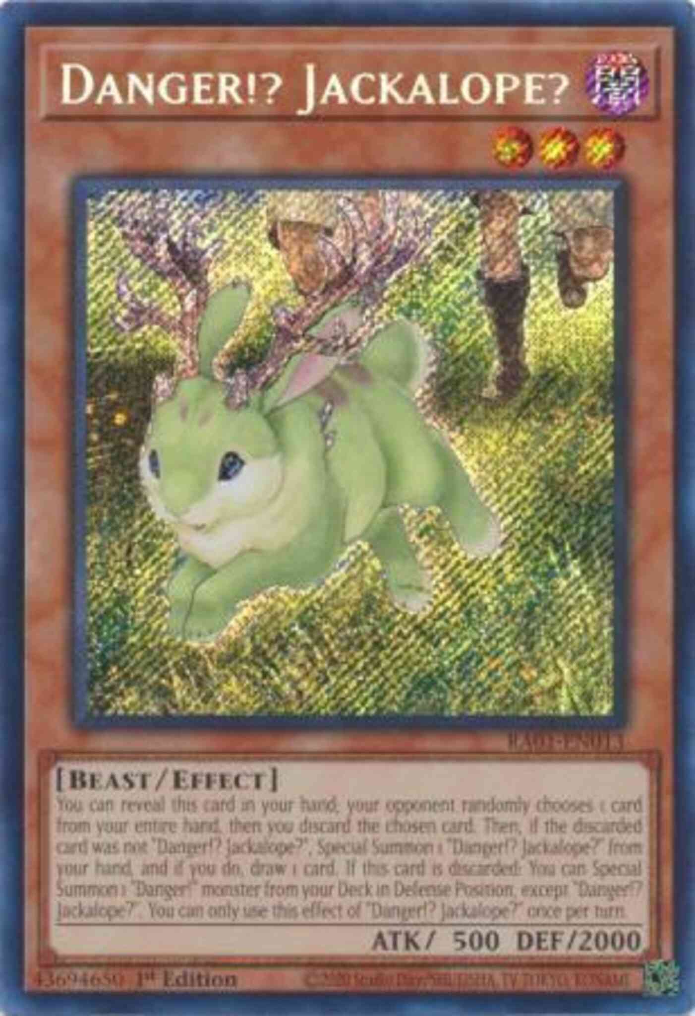 Danger!? Jackalope? - RA01-EN013 - Secret Rare - 1st Edition