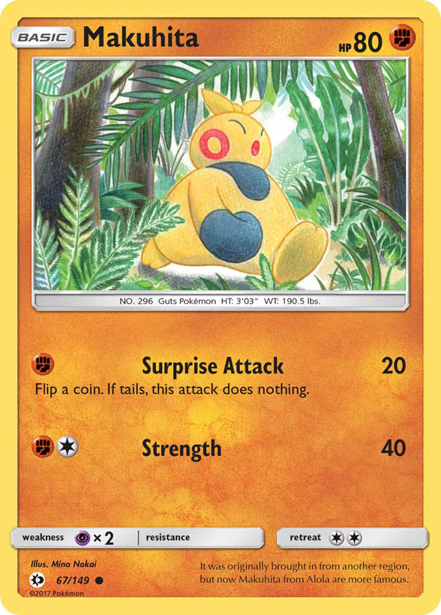 Makuhita - 67/149 - Common [sm1-67] [Reverse Holo]