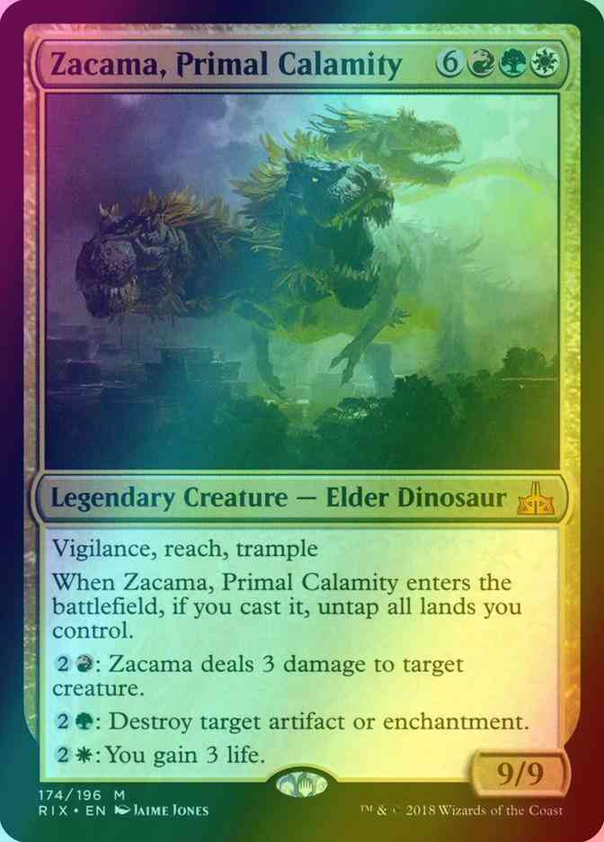 Zacama, Primal Calamity [174] [Rivals of Ixalan] [Foil]