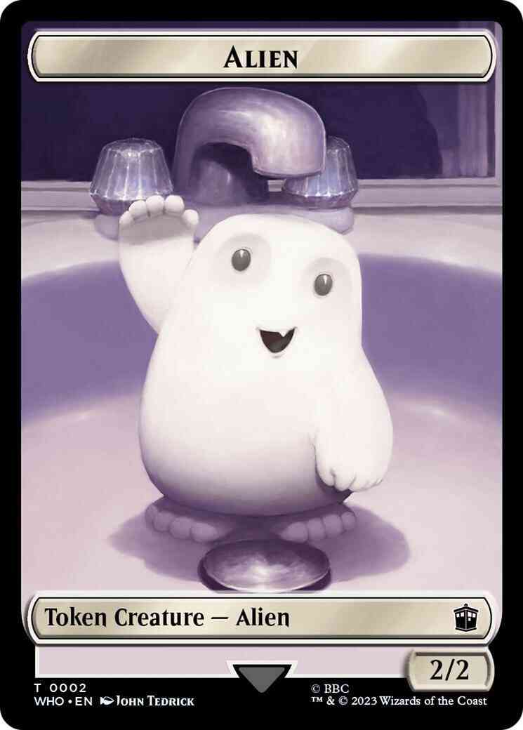 Alien Token (02) // Copy Token (01) [Universes Beyond: Doctor Who: Tokens] [Non-Foil]