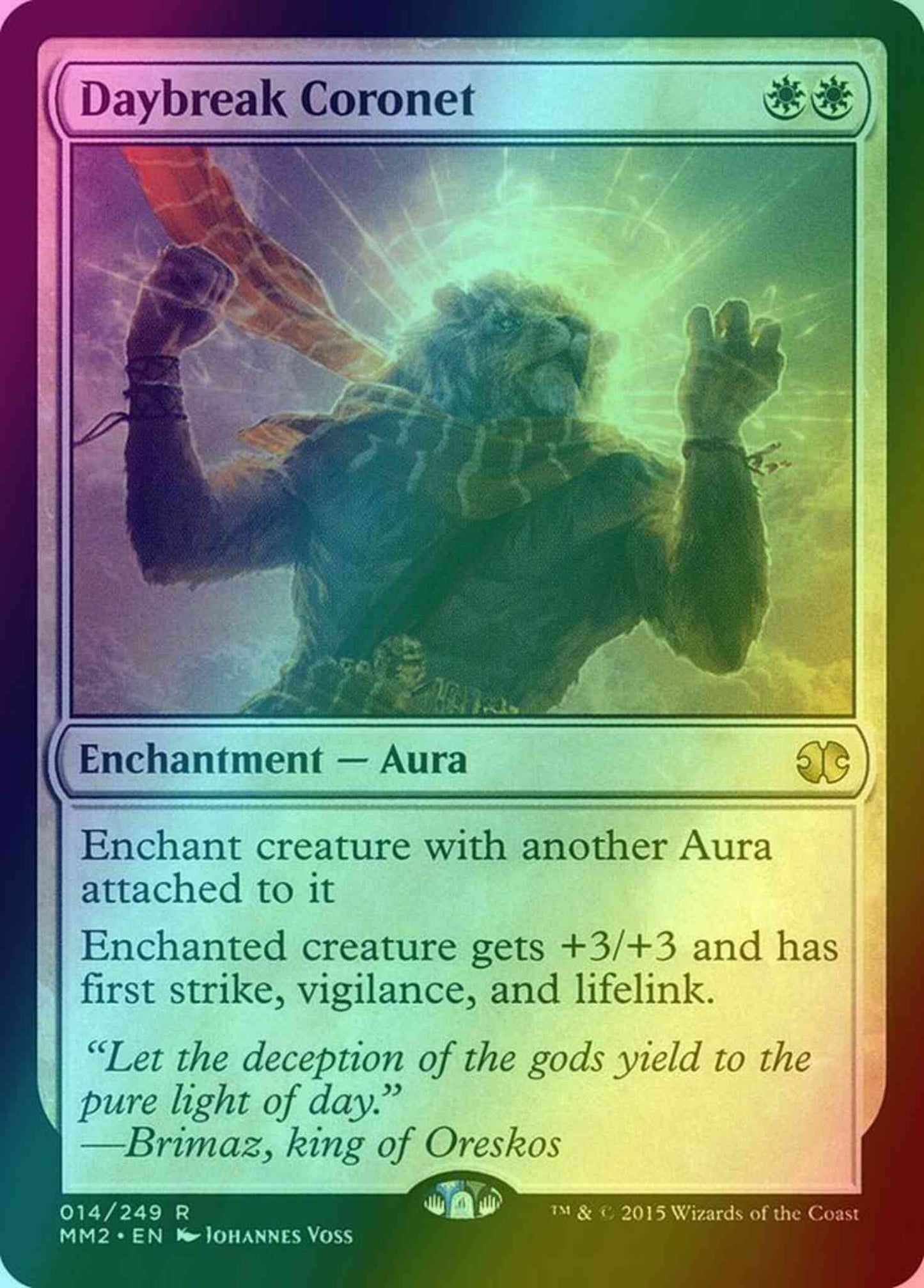 Daybreak Coronet [14] [Modern Masters 2015] [Foil]