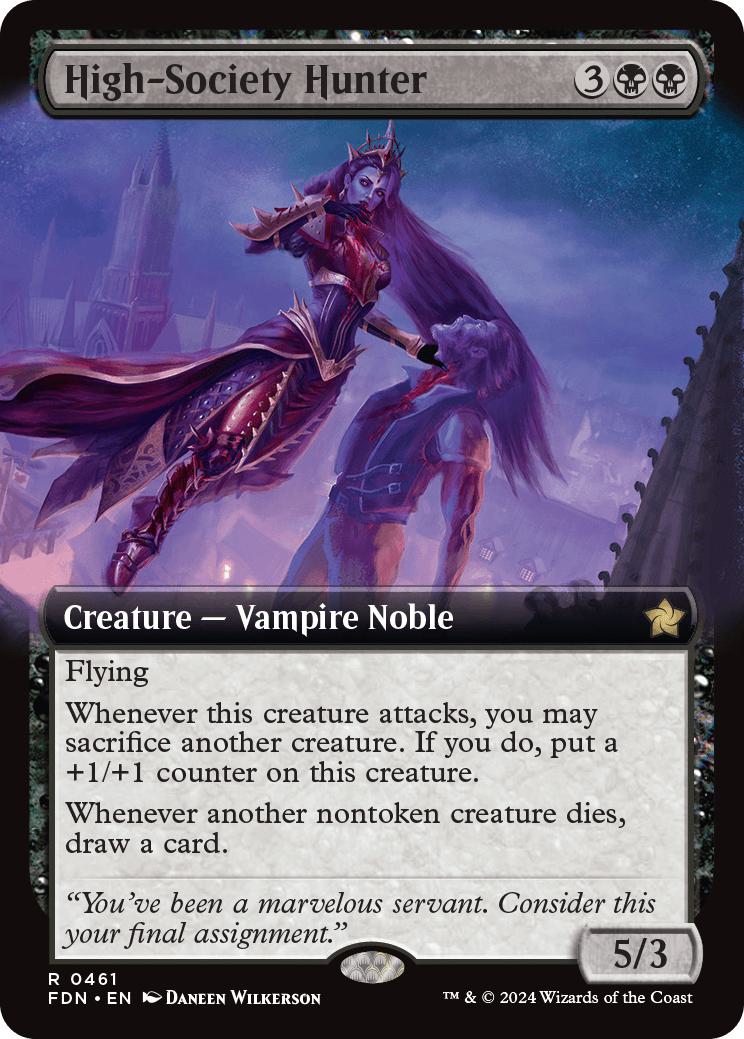 High-Society Hunter [461] [Extended Art] [Foundations] [Non-Foil]