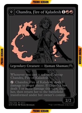 Chandra, Fire of Kaladesh // Chandra, Roaring Flame [135] [San Diego Comic-Con 2015] [Foil]
