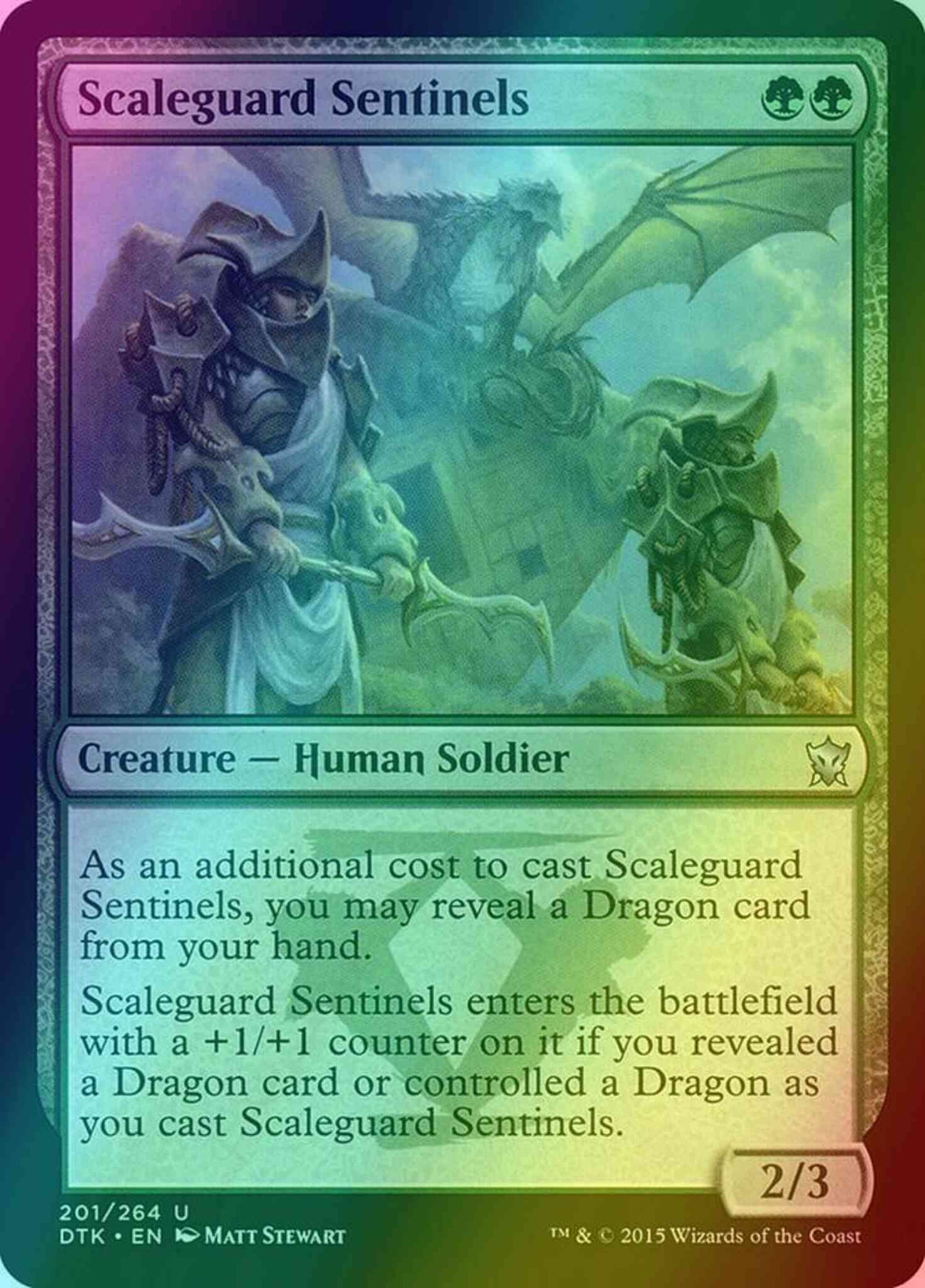 Scaleguard Sentinels [201] [Dragons Of Tarkir] [Foil]