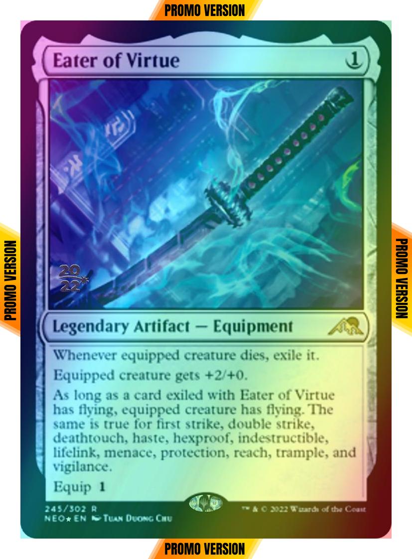 Eater of Virtue [Prerelease] [245s] [Kamigawa: Neon Dynasty: Promos] [Foil]