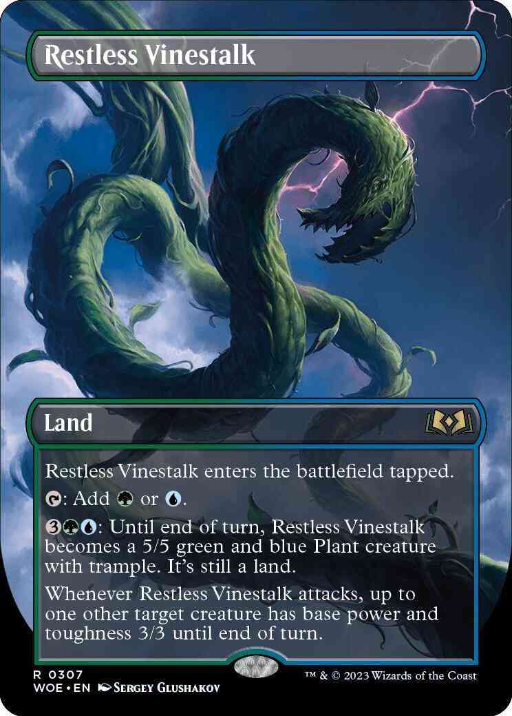 Restless Vinestalk [307] [Borderless] [Wilds of Eldraine] [Non-Foil]