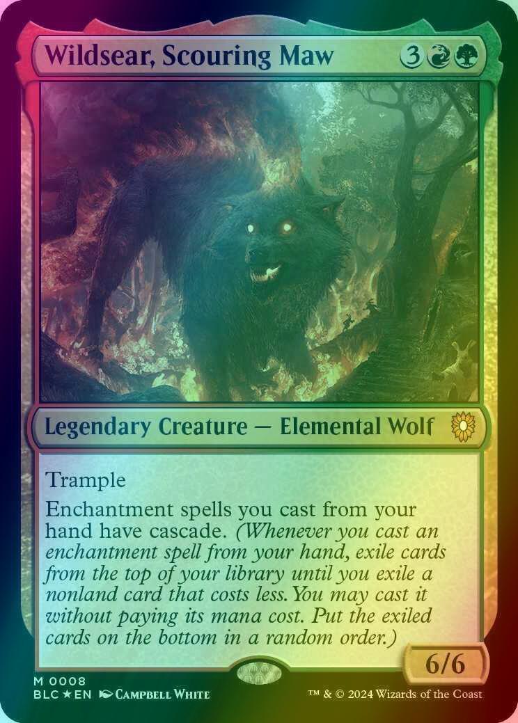 Wildsear, Scouring Maw [8] [Bloomburrow: Commander] [Foil]