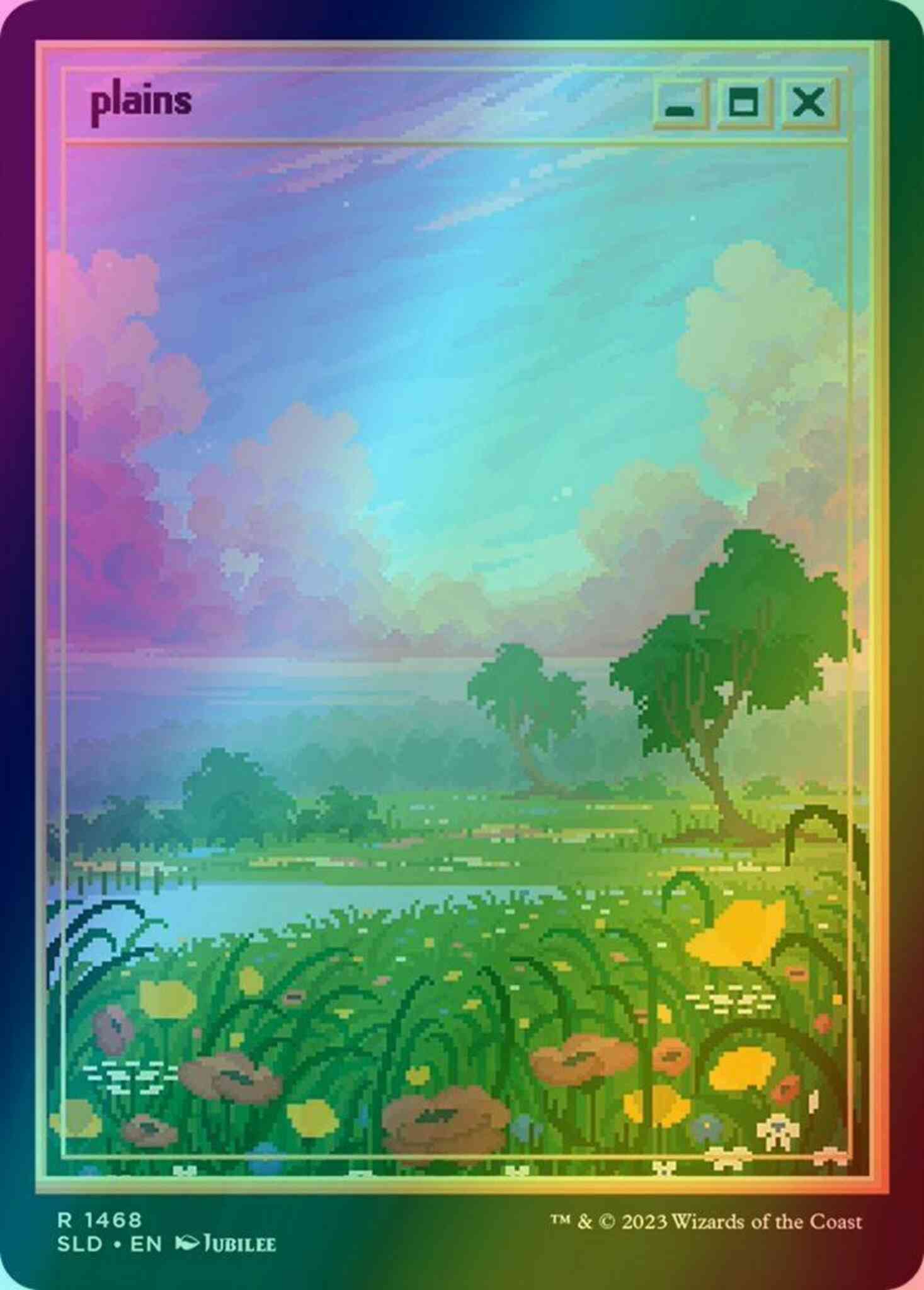Plains [1468] [Full Art] [Pixel Lands_v02.jpg] [Secret Lair Drop