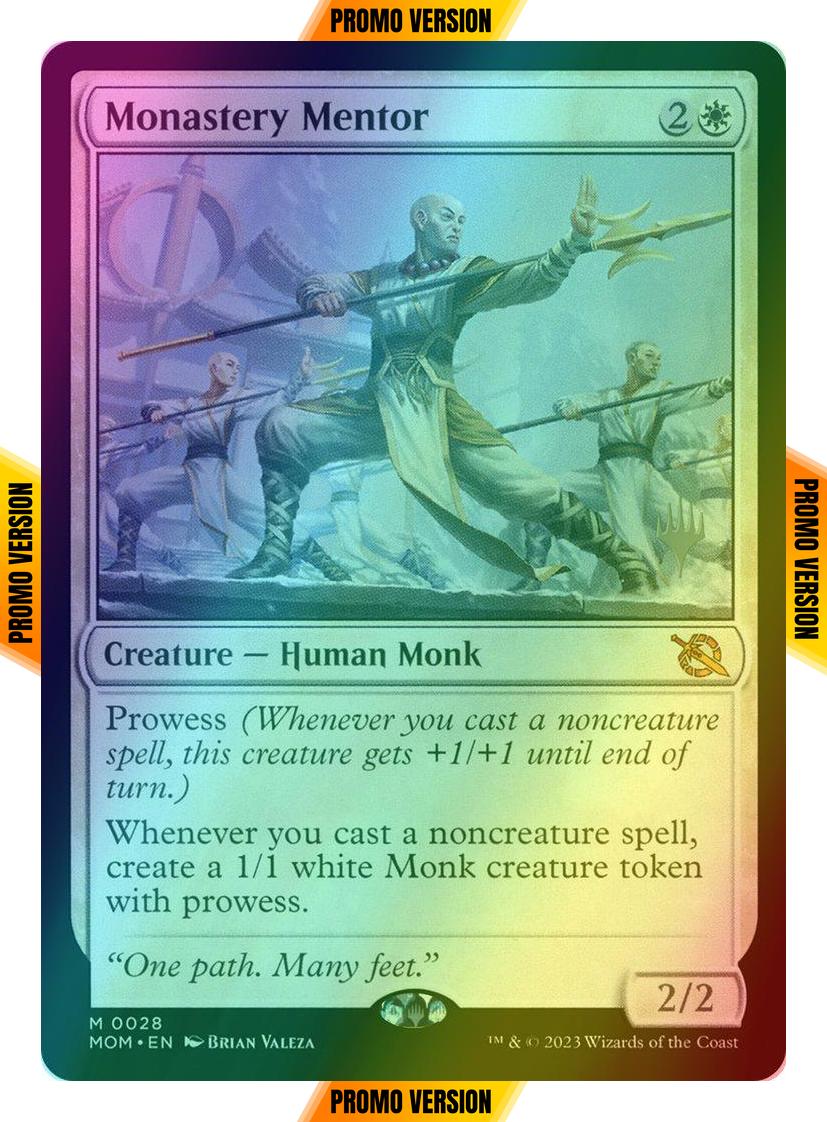 Monastery Mentor [28p] [Promo Pack] [March of the Machine: Promos] [Foil]