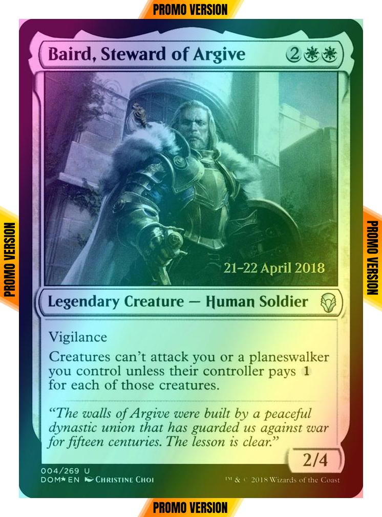Baird, Steward of Argive [4s] [Dominaria Promos] [Foil]