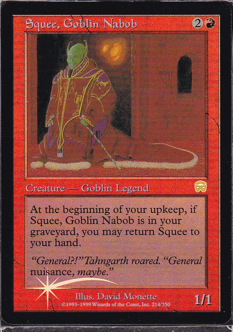 Squee, Goblin Nabob - Foil - Scan 12170 – Face to Face Games