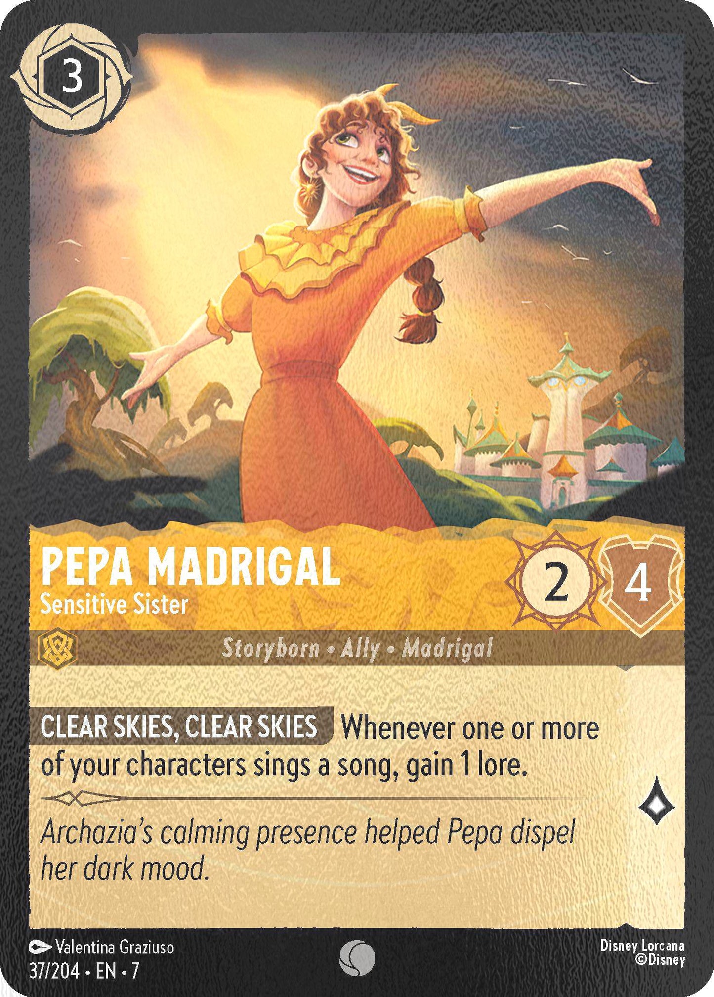 Pepa Madrigal - Sensitive Sister - 37/204 [Archazia's Island] [Cold Foil]