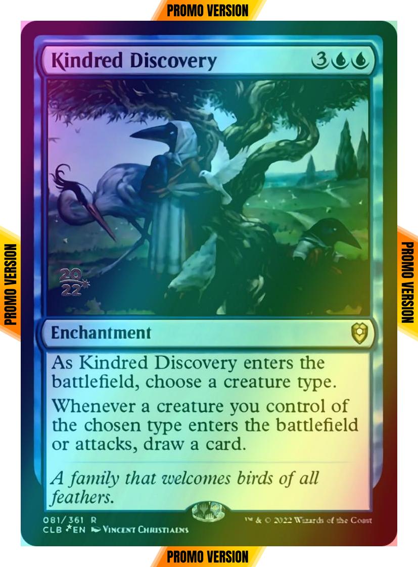 Kindred Discovery [81s] [Prerelease] [Commander Legends: Battle for Baldur's Gate: Promos] [Foil]