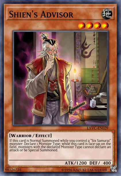 Shien's Advisor - EXVC-EN029 - Super Rare - Unlimited